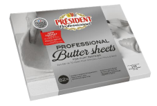 BUTTER SHEETS PRESIDENT PROFESSIONAL 82% 5x2KG