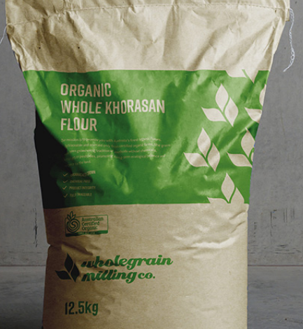 FLOUR KHORASAN WHOLE ORGANIC WHOLEGRAIN MILLING 12.5KG 