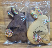 GINGERBREAD EASTER BUNNY (18 PLAIN & 6 CHOCOLATE) CHRISTEN'S 24 x 40gm WB8095