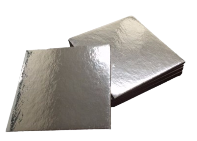 STANDARD BOARD - SQUARE SILVER - 3.75 in (50 PACK)