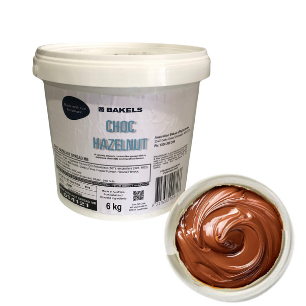 BAKELS CHOCOLATE HAZELNUT SPREAD 6KG 514121