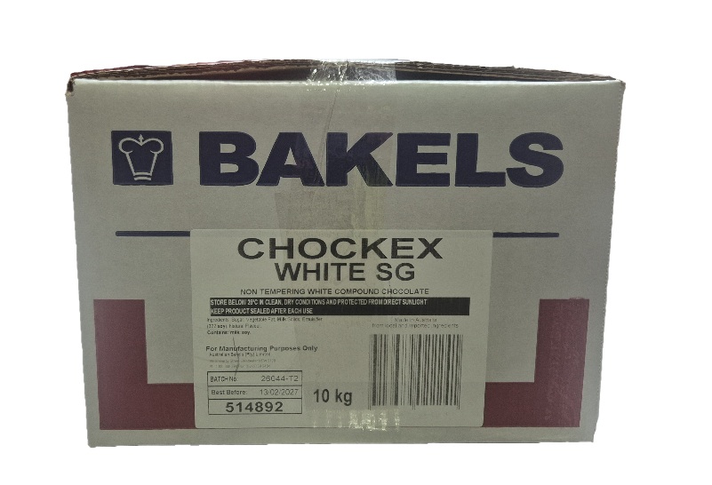 CHOCOLATE WHITE CHOCKEX SG BAKELS 10kg 514892