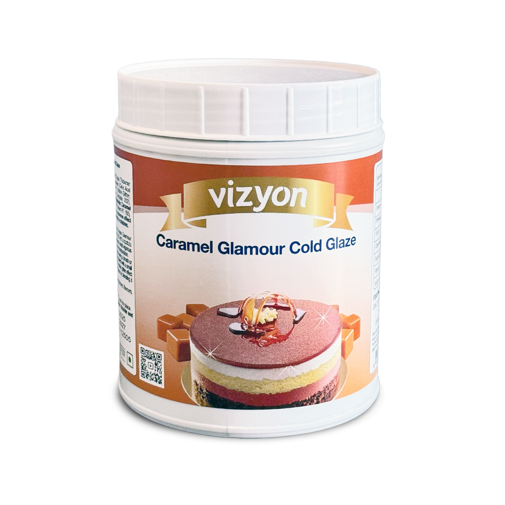 GLAZE CARAMEL GLAMOUR COLD GLAZE VIZYON 1KG 