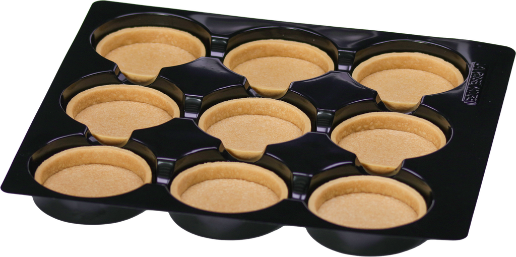 PASTRY SHELL VANILLA 80MM ROUND 26G 45PC NLINE LA ROSE NOIRE