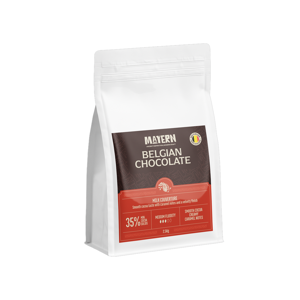 MILK CHOCOLATE CALLET 35% 2.5KG BELGIAN MAYERN MAYMLK25 