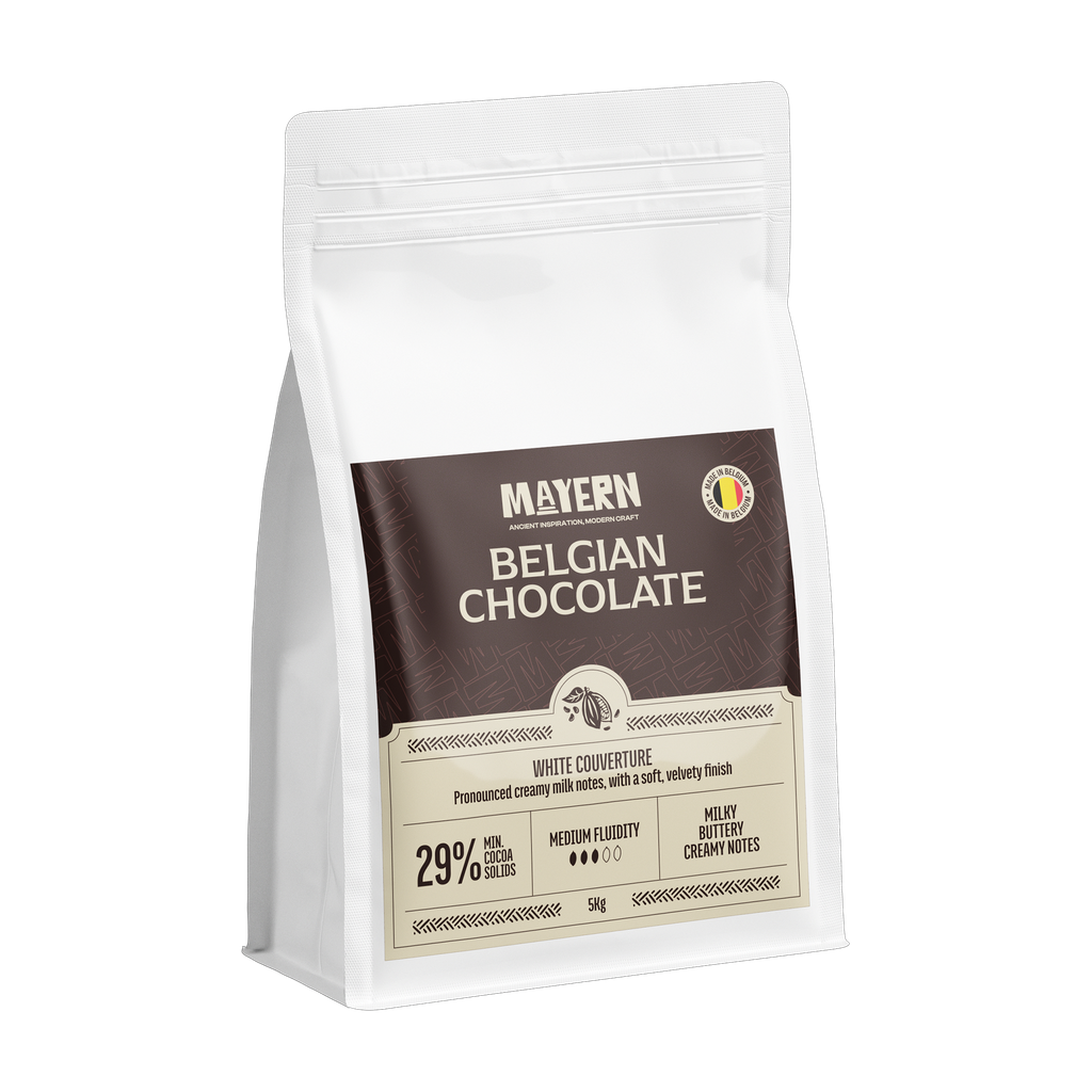 WHITE CHOCOLATE CALLET 29% (2x5kg)10kg BELGIAN MAYERN MAYWH5