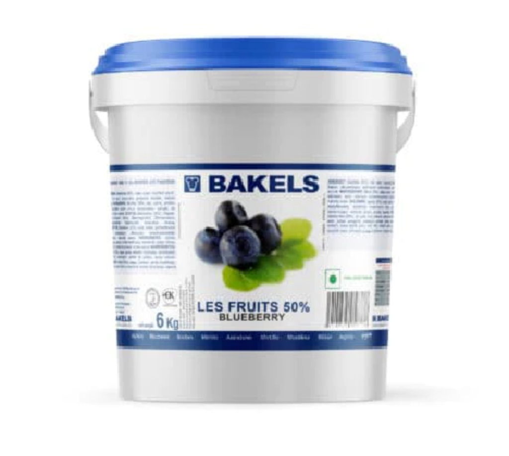 BAKELS BLUEBERRY FILLING FRUITS 50% 6KG