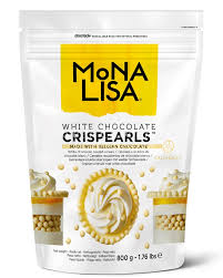 WHITE CHOCOLATE CRISPEARLS 800GM MONA LISA/CALLEBAUT