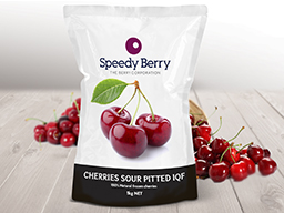 SOUR CHERRY PITTED FROZEN 1KG SPEEDYBERRY