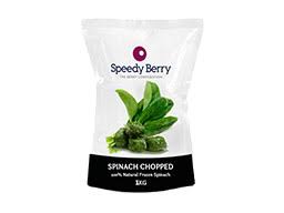SPINACH CHOPPED IQF 10 x 1KG SPEEDYBERRY