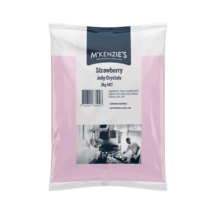 JELLY CRYSTALS STRAWBERRY 2KG