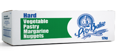 PROBAKE VEG PASTRY MARG NUGGET HARD 12KG