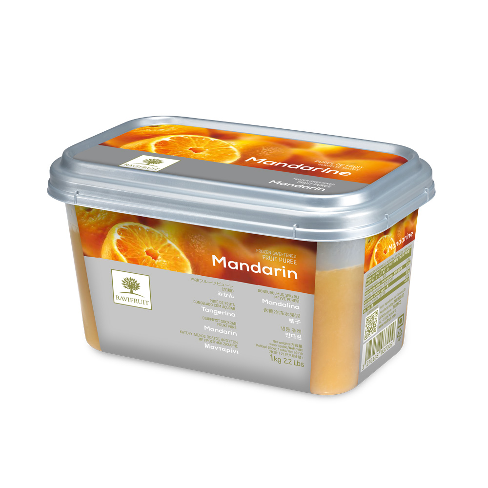 MANDARIN PUREE FRZ 1KG RAVIFRUIT