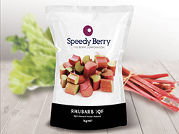 RHUBARB PIECES FROZEN 1KG BAG