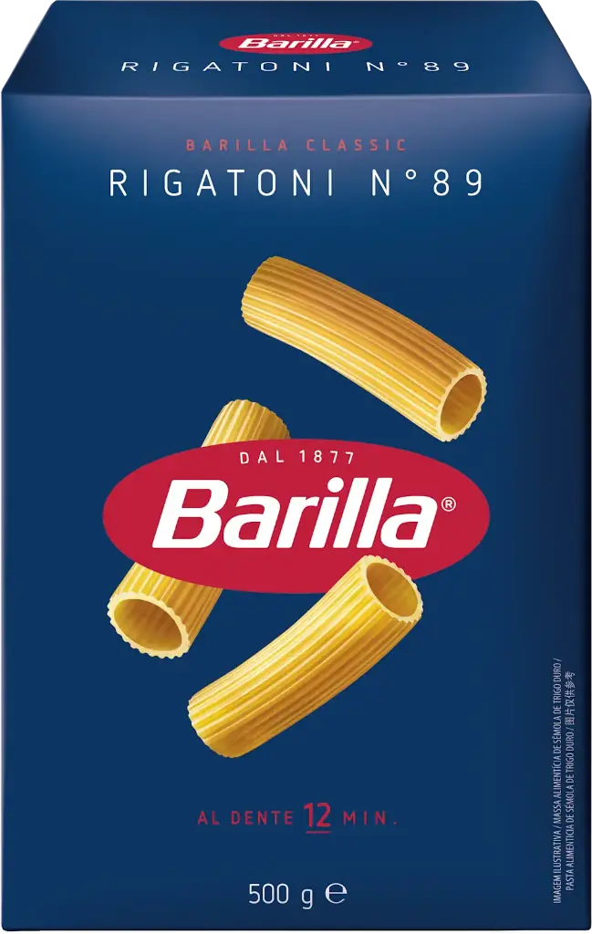 PASTA RIGATONI BARILLA 10X500G CTN 