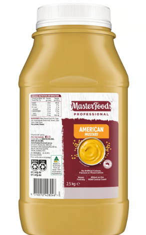[MUSTAMER] MUSTARD AMERICAN MASTERFOODS 2.5KG