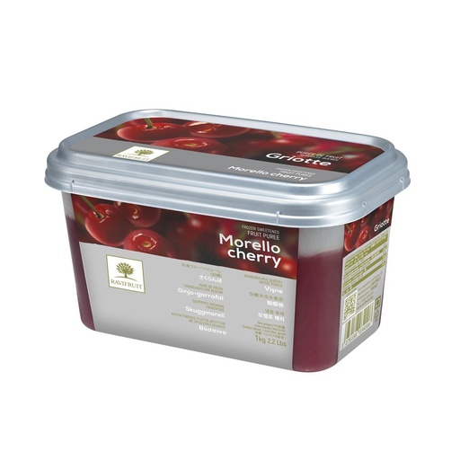 [RAVIPURCHE] MORELLO CHERRY PUREE FRZ 1KG RAVIFRUIT
