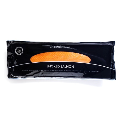 [SSOCEAN] SALMON SMOKED SLICED OCEAN KING IMPORTED (I) 1KG