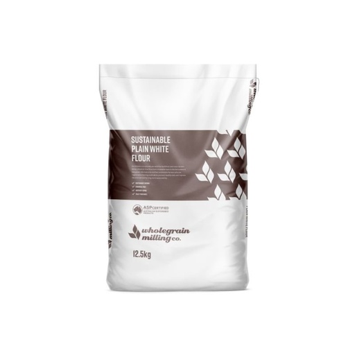 [WGPLAIN12.5] FLOUR PLAIN WHITE SUSTAINABLE WHOLEGRAIN MILLING 12.5KG