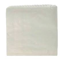 [WHITEBAG2] PAPER BAG NO 2 SQUARE STRUNG WIDE WRAP WHITE 200X200MM