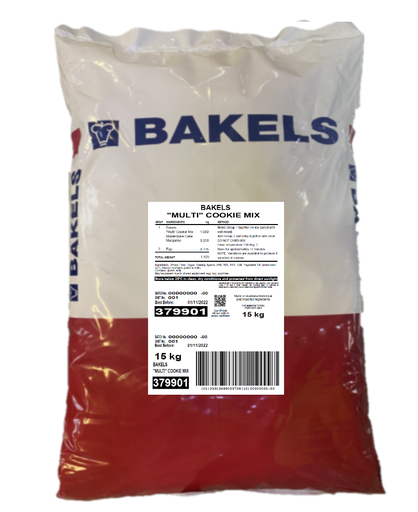 [BAKMULTI] BAKELS MULTI COOKIE MIX 15KG 379901
