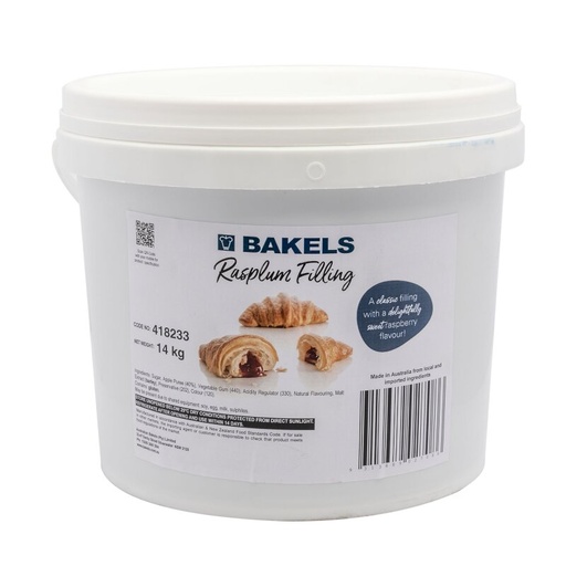 [RPFB15] JAM RASPLUM FILLING BAKELS 14KG PAIL