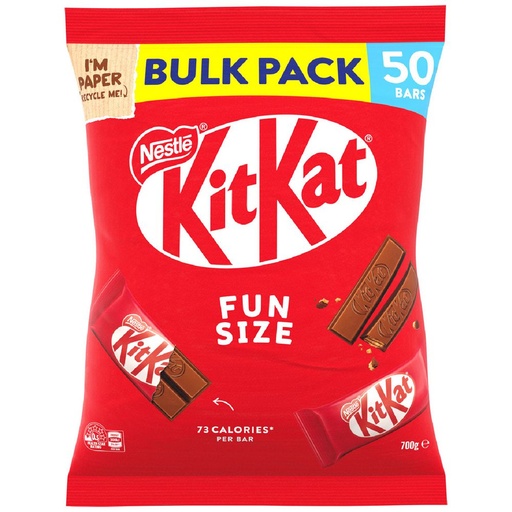 [KKFS50] KIT KAT FUN SIZE (50x14gm) NESTLE 700gm