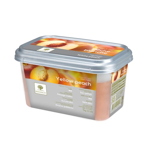 [RAVIPEAYEL] PEACH PUREE YELLOW FROZEN 1KG RAVIFRUIT 