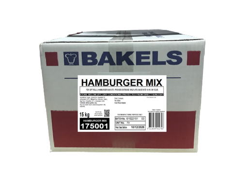 [BHM15] BAKELS HAMBURGER MIX 15KG 175001