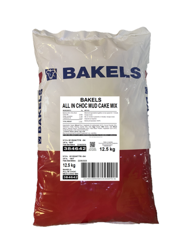 [MMCB384642] MUDCAKE MIX CHOCOLATE ALL IN BAKELS 12.5Kg 384642