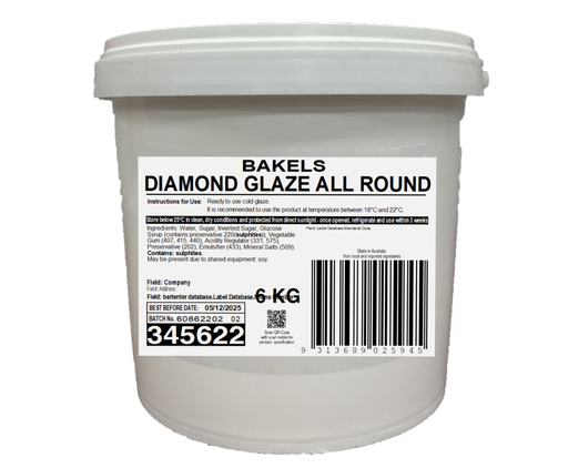 [GB345622] GLAZE NEUTRAL DIAMOND COLD BAKELS 6kg 345622