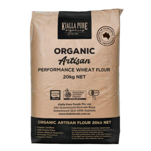 [WUBP12.5] FLOUR WHITE ORGANIC ARTISAN KIALLA FOODS 12.5KG