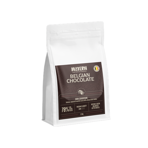 [MAY703025] DARK CHOCOLATE CALLET 70% 2.5KG BELGIAN MAYERN MAY703025