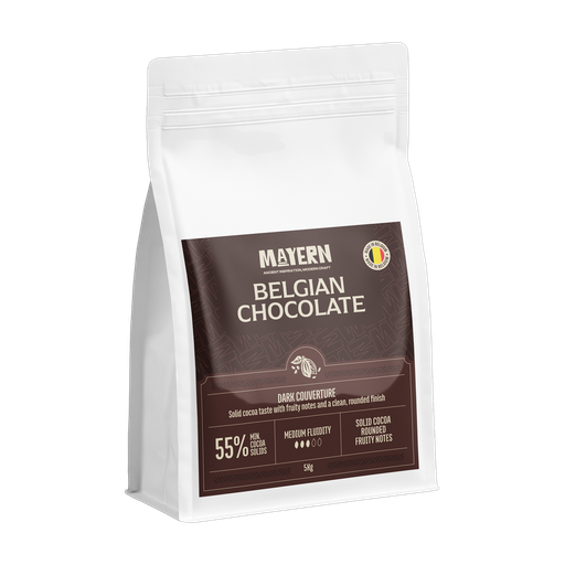 [MAYDRK5] DARK CHOCOLATE CALLET 55% (2x5kg)10kg BELGIAN MAYERN MAYDRK5
