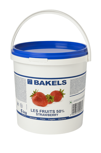 [BAKSTR6] BAKELS STRAWBERRY FILLING FRUITS 50% 6KG
