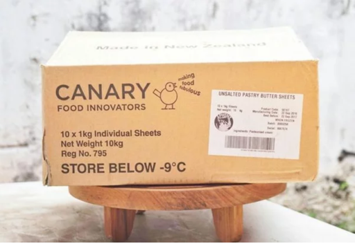 [BUTSHEET10] CANARY FRZ UNSALTED BUTTER SHEETS 10x1KG