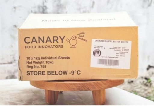 [BUTSHEET10] CANARY UNSALTED BUTTER SHEETS 10x1KG
