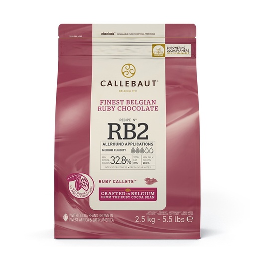 [CALLRUBY] CALLEBAUT RB2 RUBY CALLETS 32.8% 2.5KG