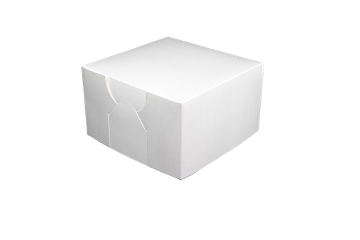 [CBMB663] CAKE BOX 6X6X3" 500UM 100/CTN MILK BOARD