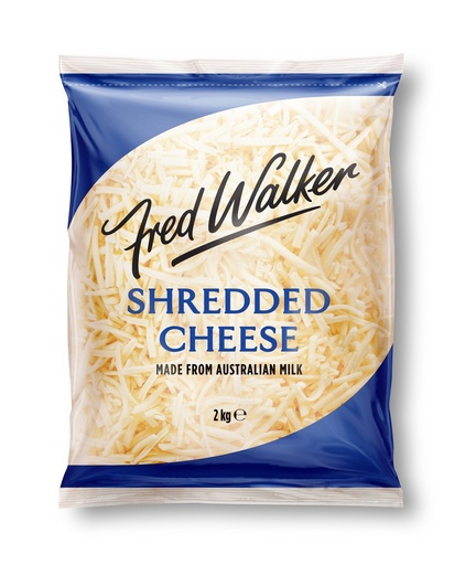 [CHEESEFRED] SHREDDED CHEESE FRED WALKER 2KG (6)