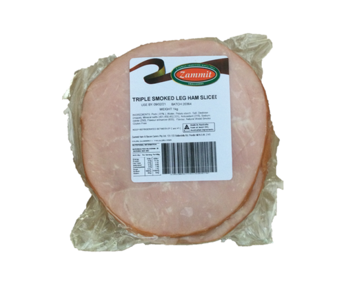 [HAMSLIC] HAM SLICED LEG TRIPLE SMOKED ZAMMIT 1KG (15)